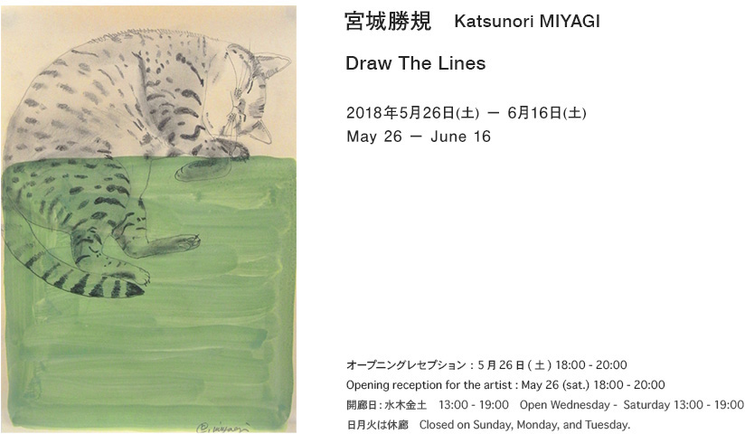 宮城勝規　Katsunori MIYAGI
Draw The Lines 2018年　５月26日 - ６月16日